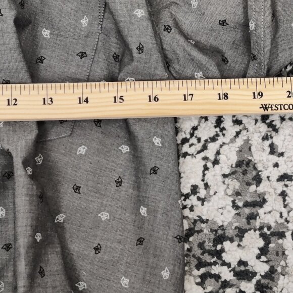 Redtag Men's Button Shirt Size Large Down Polka Dot 100% Cotton Office Business - Picture 7 of 8